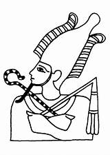 Egypte Pharaon Coloriages Coroa Egipto Ramses Hugolescargot Enfants Egyptian Desenhar Desenho Feito sketch template