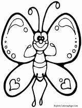 Butterfly Cartoon Butterflies Drawing Colour Coloring Wallpaper Beautiful Pages Color Clipart Library Colours Kids sketch template