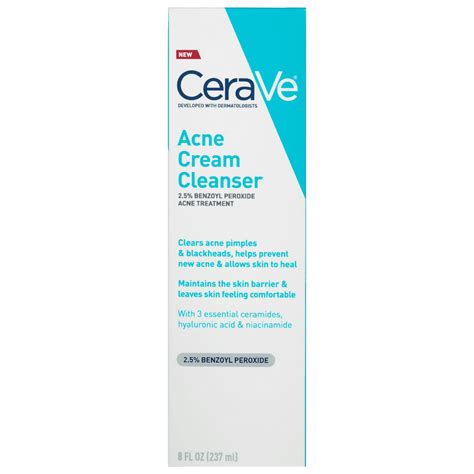 cerave acne foaming cream cleanser oz walmartcom walmartcom