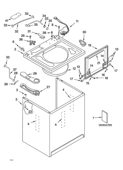 diagram  washing machine parts