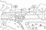 Pemandangan Gunung Mewarnai Sawah Hewan Objek Lucu Terbaru Pohon Sapi Sketsa Harian Nusantara Petani Suasana Langit Pedesaan Ikan Anjing Warna sketch template