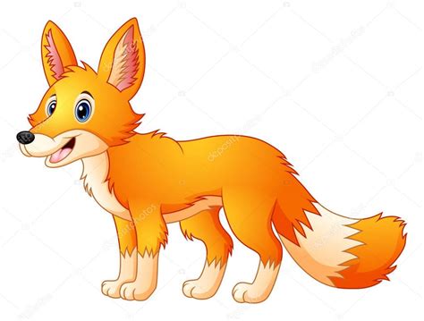 cute fox cartoon stock vector  dualoro