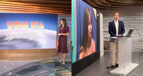 jornalistas da globo usam telão do bom dia brasil para assistir bbb