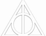 Deathly Hallows sketch template