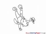 Coloring Pages Acrobat Children Sheet Title sketch template