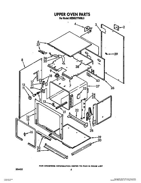 whirlpool oven door parts diagram