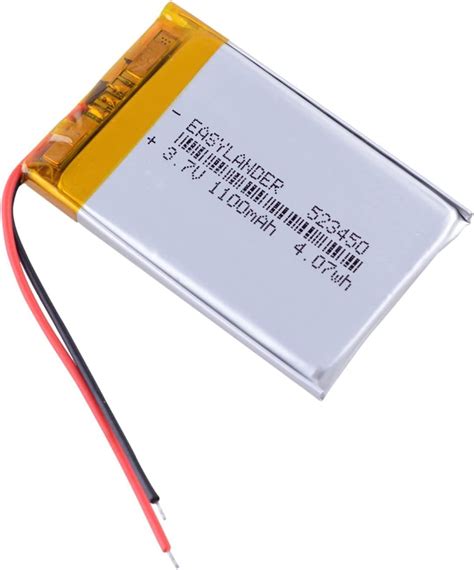 lq  smart  battery rechargeable  mah li ion polymer battery  smart watchpcs