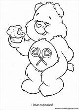 Coloring Care Bear Pages Bears Printable Lucky Easy Preschool Kids Sheets Luck Easter Cartoon Carebear Birthday Color Print Good Christmas sketch template