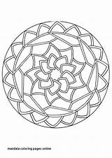 Coloring Mandala Pages Geometric Printable Patterns Simple Online Mosaic Round Expert Level Abstract Mandalas Beginners Color Getcolorings Adult Print Popular sketch template