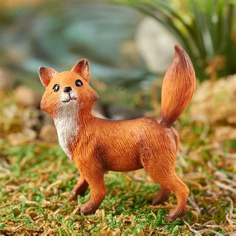 miniature fox fairy garden supplies craft supplies factory direct craft