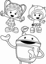 Umizoomi Coloring Team Color sketch template