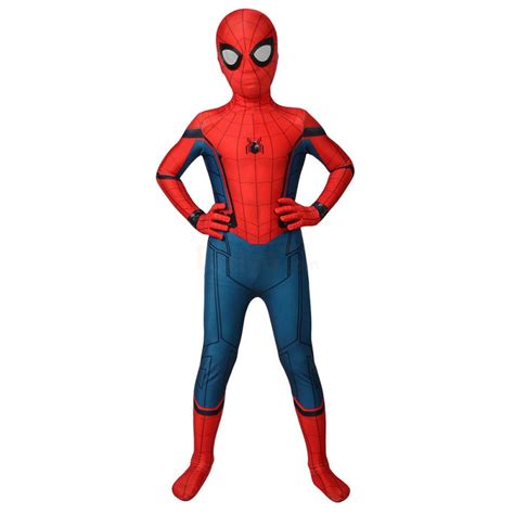 kids spiderman suit spider man homecoming cosplay costume