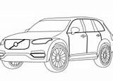 Volvo Coloring Xc90 V60 Pages sketch template