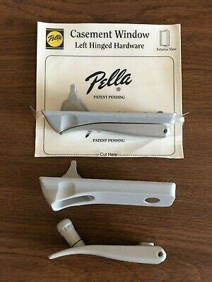 pella casement window hardware crank handle left hinged champagne ebay