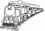 Train Drawing Passenger Coloring Freight Pages Trains Getdrawings sketch template