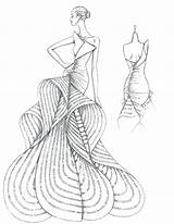 Fashion Coloring Pages Dresses Color Angels Printables Portfolio Sheets Getcolorings Getdrawings Sketch Template sketch template