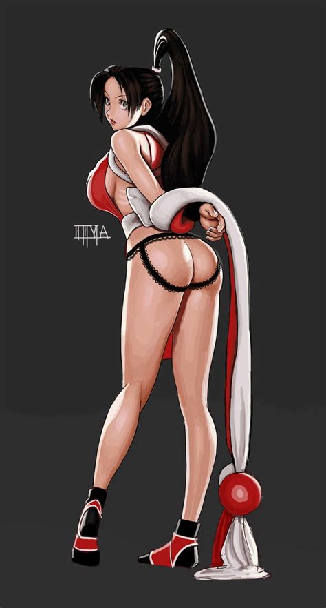 shiranui mai the king of fighters and 1 more drawn by