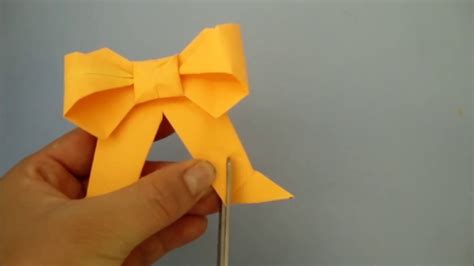 Moño O Lazo De Origami Youtube
