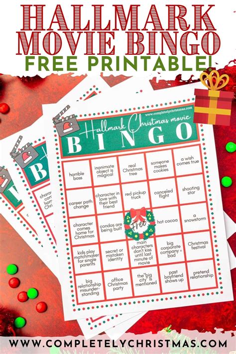 hallmark christmas  bingo  printable artofit