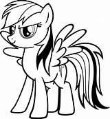Rainbow Coloring Dash Pages Printable sketch template