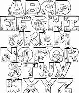 Alphabets sketch template