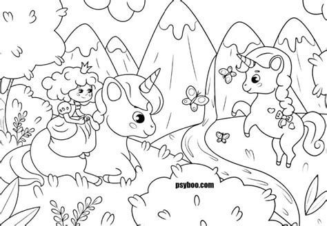forest baby unicorn coloring page print  coloring pages