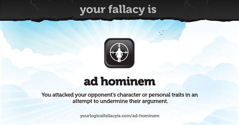 ad hominem meaning soakploaty