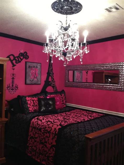 Hot Pink And Black Bedroom Decor Pink And Black Sweet Sixteen