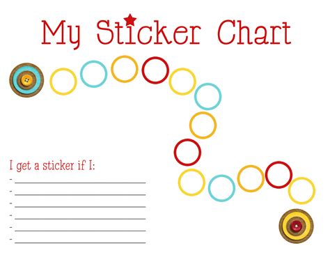 sticker chart  printable   printable sticker charts
