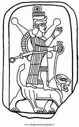 Assiri Ishtar Mesopotamia Nazioni Arbela Atop Posture Characteristic Handles Weaponry sketch template