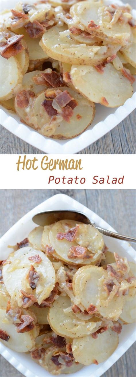 hot german potato salad recipe german potatoes potato recipes food dishes