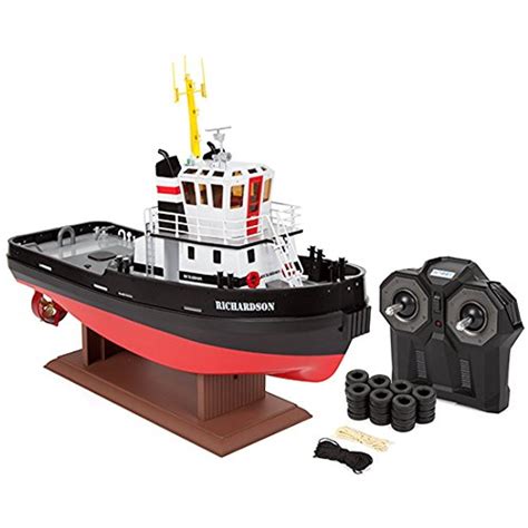 hobby engine premium label richardson  ghz rtr electric rc tug boat colors  vary