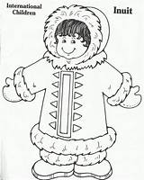 Eskimo Esquimales Polaires Preschool Banquise Inuit Esquimaux Inuits Nord Esquimal Niños Laponia Squish Kleurplaten Hiver Boyama Tiere Africain Seulement Bezoeken sketch template
