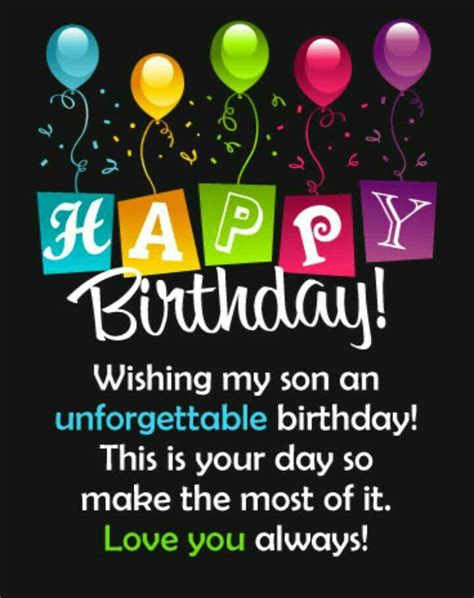 pin  merri mary  sons  images birthday wishes  son