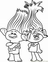 Coloring Troll Poppy Baby Pages Trolls Branch Template Cartoon sketch template