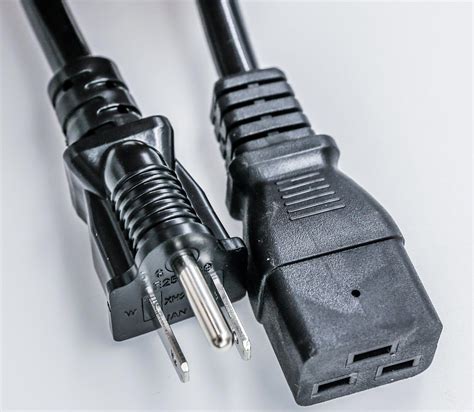 power supply cord nema   plug straight grounded custom long color power cable ul listed
