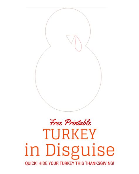 printable turkey  disguise