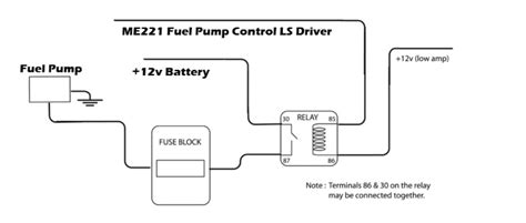 gm fuel pump relay diagram