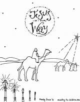 Advent Jesus Wise Nativity Biblical sketch template