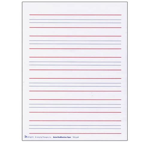 red  blue lined handwriting paper printable red  blue lined