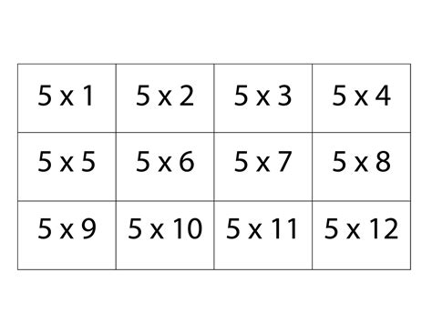 printable multiplication flash cards  kids math activities