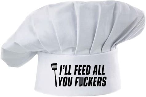 funny chef hat   feed  adjustable kitchen cooking hat