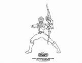 Power Coloring Rangers Ranger Pages Red Printable Samurai Colouring Color sketch template