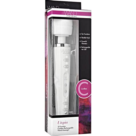 Wand Essentials Utopia Rechargeable 10 Function Wand Massager 13