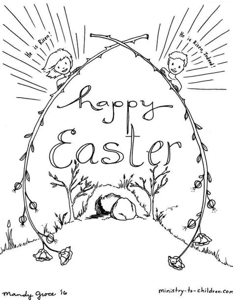 kids easter coloring sheets ministry  children easter colouring
