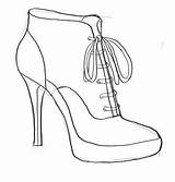 Schuhe Damenschuhe Dekoking Schritt Frauenschuhe sketch template