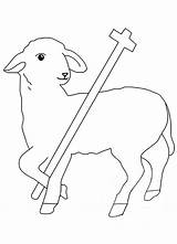 Baranek Wielkanocny Kolorowanka Lamb Coloring Kolorowanki Drukuj Maluchy Wydrukowania sketch template