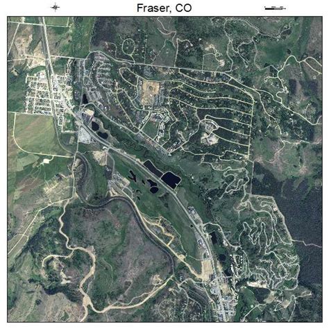 aerial photography map  fraser  colorado