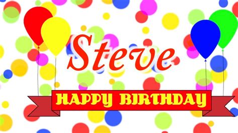 happy birthday steve song youtube