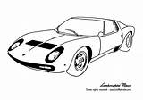Coloring Lamborghini Miura Colorare Rennauto Automobili Disegni Autoappassionati Malvorlagen Federico Ferrero sketch template
